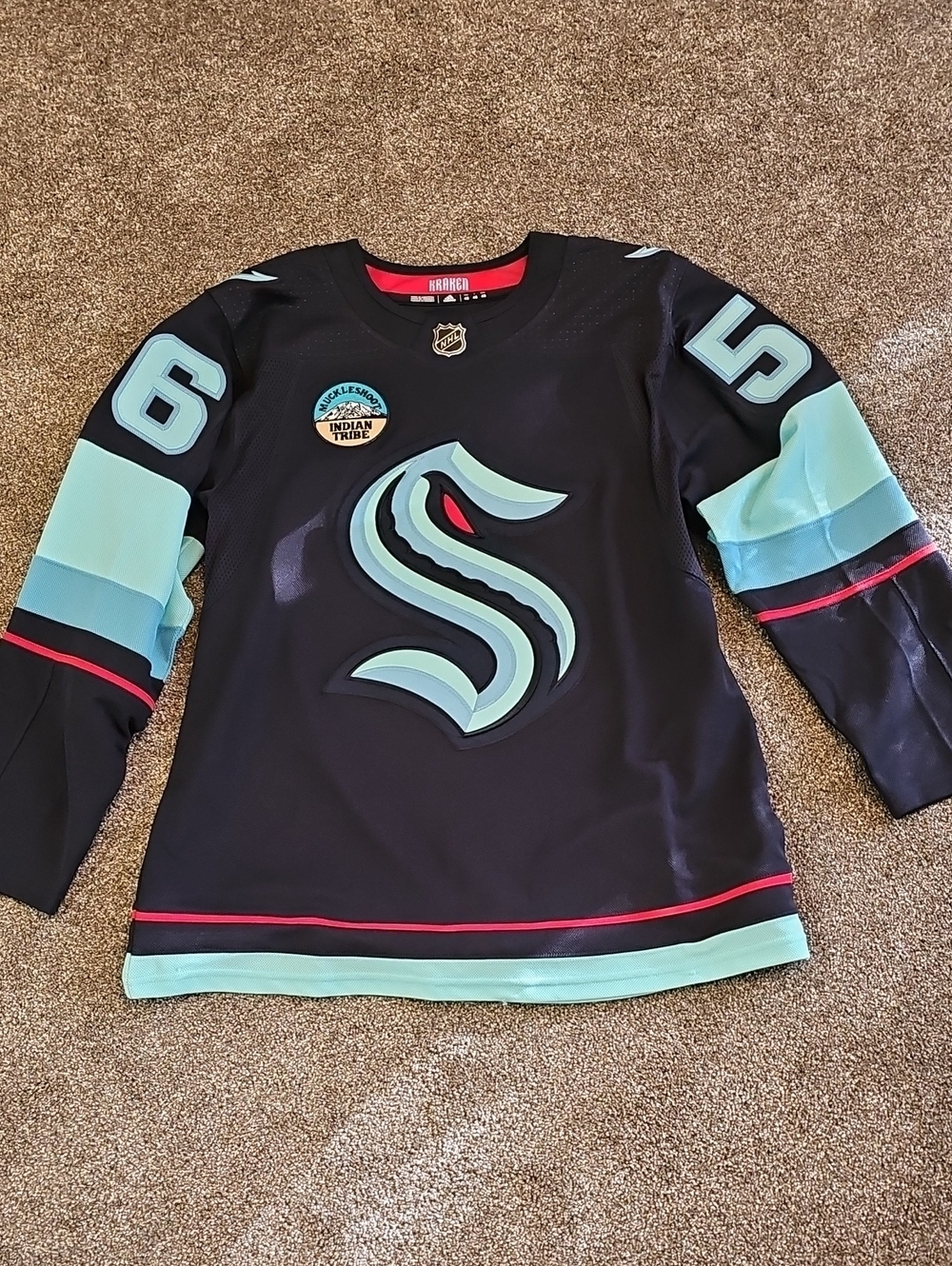 Seattle Kraken Adidas Home Jersey